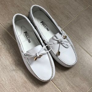 White Pollini loafers